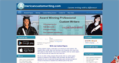 Desktop Screenshot of americancustomwriting.com